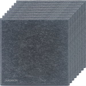 JARDEON Oversized 8 Pack Acoustic Panels Sound Proofing Padding Studio Foam, 24’’ X 24’’ X 0.4’’ Bevled Edge Soundproofing Panels, Great for Acoustic Treatment and Wall Decoration