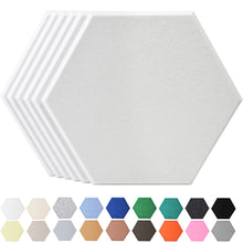 Load image into Gallery viewer, JARDEON Hexagon Acoustic Panels Art Decor Sound Proof Padding Wall Tiles, Beveled Edge, 13&#39;&#39; X 14&#39;&#39; X 0.4&#39;&#39;, 6 Pack