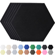 Load image into Gallery viewer, JARDEON Hexagon Acoustic Panels Art Decor Sound Proof Padding Wall Tiles, Beveled Edge, 13&#39;&#39; X 14&#39;&#39; X 0.4&#39;&#39;, 6 Pack