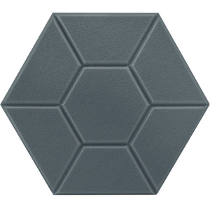 Jardeon® Hexagonal 3D Acoustic Panels Soundproofing Decorative Wall Tiles, Shield Carving Exclusive Design, 14'' X 13'' X 0.4'', 6 Pack