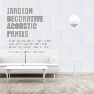 JARDEON Sound Absorption Panels Acoustic Panel, Beveled Edge, 16" X 12" X 0.4", 6 Pack