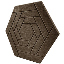 Load image into Gallery viewer, JARDEON® Flower Window 3D Hexagon Acoustic Panels, Original Design Art Decor Sound Proof Padding Wall Tiles, Beveled Edge, 14&#39;&#39; X 13&#39;&#39; X 0.4&#39;&#39;, 6 Pack