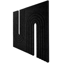 Load image into Gallery viewer, Jardeon® 3D U-Shaped Hollow Self Adhevise Acoustic Panels Sound Proof Padding, 16 X 12 X 0.4 Inches High Density Sound Proof Foam Panels Used in Home &amp; Offices 6 Pack