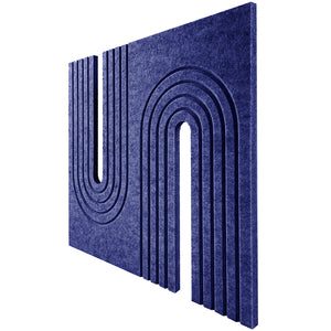 Jardeon® 3D U-Shaped Hollow Self Adhevise Acoustic Panels Sound Proof Padding, 16 X 12 X 0.4 Inches High Density Sound Proof Foam Panels Used in Home & Offices 6 Pack